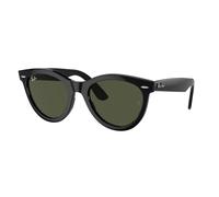 Ray - Ban Unisex Ray - Ban RB2241 WAYFARER WAY 901/31 Lunettes de soleil Acétate Noir Vert Ronde Normale