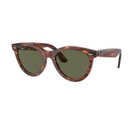 Ray - Ban Unisex Ray - Ban RB2241 WAYFARER WAY 954/58 Lunettes de soleil Acétate Marron Vert Ronde Polarisé Anti-réflexion