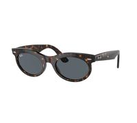 Ray - Ban Unisex Ray - Ban RB2242 WAYFARER OVAL 902/R5 Lunettes de soleil Acétate Tortue Bleu Ronde Normale Antireflet