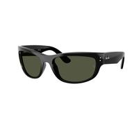 Ray - Ban Unisex Ray - Ban RB2289 MEGA BALORAMA 901/31 Lunettes de soleil Acétate Noir Vert G15 Pillow Normale