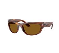 Ray - Ban Unisex Ray - Ban RB2289 MEGA BALORAMA 954/33 Lunettes de soleil Acétate Marron Pillow Normale