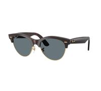 Ray - Ban Unisex Ray - Ban RB2341 CLUBMASTER WAY 990/3R Lunettes de soleil Acétate Havane Bleu Carré Polarisé