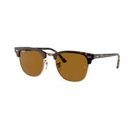 Ray - Ban Unisex Ray - Ban RB3016 CLUBMASTER 130933 Lunettes de soleil Acétate Tortue Marron Carré Normale
