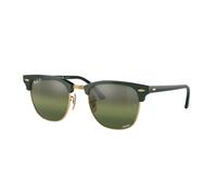 Ray - Ban Unisex Ray - Ban RB3016 CLUBMASTER 1368G4 Lunettes de soleil Acétate Vert Vert Carré Polarisé