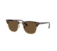 Ray - Ban Unisex Ray - Ban RB3016 CLUBMASTER 687853 Lunettes de soleil Acétate Marron Marron Carré Normale