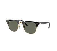 Ray - Ban Unisex Ray - Ban RB3016 CLUBMASTER 901/58 Lunettes de soleil Acétate Noir Vert G15 Carré Polarisé