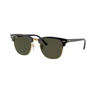 Ray - Ban Unisex Ray - Ban RB3016F CLUBMASTER LOW BRIDGE FIT W0365 Lunettes de soleil Acétate Noir G15 Carré Normale