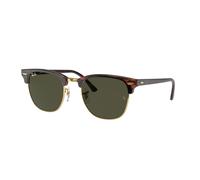 Ray - Ban Unisex Ray - Ban RB3016F CLUBMASTER LOW BRIDGE FIT W0366 Lunettes de soleil Acétate Tortue G15 Carré Normale