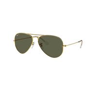 Ray - Ban Unisex Ray - Ban RB3025 AVIATOR 001/58 Lunettes de soleil Métal Or Vert G15 Pilote Polarisé