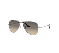 Ray - Ban Unisex Ray - Ban RB3025 AVIATOR 003/32 Lunettes de soleil Métal Argent Gris Pilote Normale Ombré