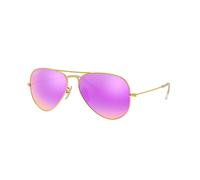 Ray - Ban Unisex Ray - Ban RB3025 AVIATOR 112/1Q Lunettes de soleil Métal Or Violet Pilote Polarisé