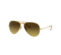 Ray - Ban Unisex Ray - Ban RB3025 AVIATOR 112/85 Lunettes de soleil Métal Or Marron Pilote Normale Ombré