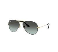 Ray - Ban Unisex Ray - Ban RB3025 AVIATOR 9271GK Lunettes de soleil Métal Noir Pilote Normale Ombré