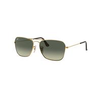 Ray - Ban Unisex Ray - Ban RB3136 CARAVAN 181/71 Lunettes de soleil Métal Or Gris Carré Normale Ombré