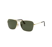 Ray - Ban Unisex Ray - Ban RB3136 CARAVAN 181 Lunettes de soleil Métal Or G15 Carré Normale