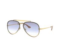 Ray - Ban Unisex Ray - Ban RB3584N BLAZE AVIATOR 001/19 Lunettes de soleil Métal Or Bleu Pilote Normale Ombré