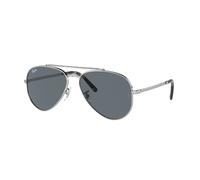 Ray - Ban Unisex Ray - Ban RB3625 NEW AVIATOR 003/R5 Lunettes de soleil Métal Argent Bleu Pilote Normale