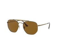 Ray - Ban Unisex Ray - Ban RB3648 THE MARSHAL 922833 Lunettes de soleil Métal Or Marron Géométrique Normale