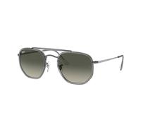 Ray - Ban Unisex Ray - Ban RB3648M THE MARSHAL II 004/71 Lunettes de soleil Métal Gris Gris Géométrique Normale Ombré