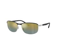 Ray - Ban Unisex Ray - Ban RB3671CH CHROMANCE 9144J0 Lunettes de soleil Métal Noir Pillow Polarisé Ombré