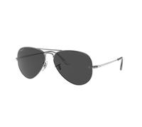 Ray - Ban Unisex Ray - Ban RB3689 AVIATOR METAL II 004/48 Lunettes de soleil Métal Gris Noir Pilote Polarisé