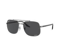 Ray - Ban Unisex Ray - Ban RB3699 004/K8 Lunettes de soleil Métal Gris Gris Carré Polarisé
