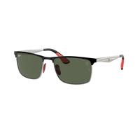 Ray - Ban Unisex RB3726M F06071 Lunettes de soleil Métal Noir Vert Carré Normale