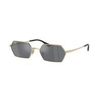 Ray - Ban Unisex Ray - Ban RB3728 YEVI 92136V Lunettes de soleil Métal Or Gris Géométrique Normale Miroir