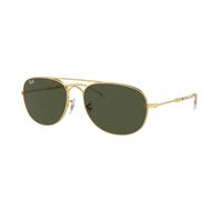 Ray - Ban Unisex Ray - Ban RB3735 BAIN BRIDGE 001/31 Lunettes de soleil Métal Or Vert Pilote Normale