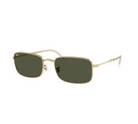 Ray - Ban Unisex Ray - Ban RB3746 001/31 Lunettes de soleil Métal Or Vert G15 Carré Normale