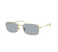 Ray - Ban Unisex Ray - Ban RB3746 001/R5 Lunettes de soleil Métal Or Bleu Carré Normale