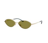 Ray - Ban Unisex Ray - Ban RB3757 KAI 9213/2 Lunettes de soleil Métal Or Vert Ronde Normale