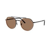 Ray - Ban Unisex Ray - Ban RB3765 927973 Lunettes de soleil Métal Noir Marron Géométrique Normale