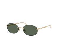 Ray - Ban Unisex Ray - Ban RB3767 001/71 Lunettes de soleil Métal Or Vert Ronde Normale
