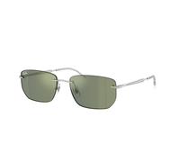 Ray - Ban Unisex Ray - Ban RB3768 003/6R Lunettes de soleil Métal Argent Gris Géométrique Miroir