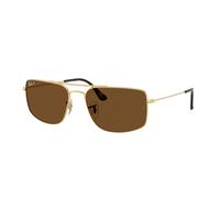 Ray - Ban Unisex Ray - Ban RB3779 EXPLORER 3 001/57 Lunettes de soleil Métal Or Marron Carré Polarisé