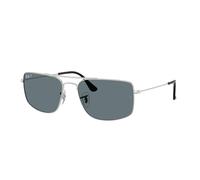 Ray - Ban Unisex Ray - Ban RB3779 EXPLORER 3 003/3R Lunettes de soleil Métal Argent Bleu Carré Polarisé