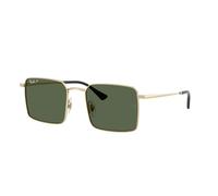 Ray - Ban Unisex Ray - Ban RB3782 92139A Lunettes de soleil Métal Or Vert Carré Polarisé