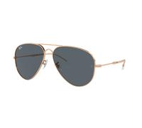 Ray - Ban Unisex Ray - Ban RB3825 OLD AVIATOR 9202R5 Lunettes de soleil Métal Or Bleu Pilote Normale Antireflet