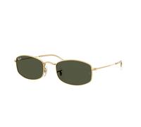 Ray - Ban Unisex Ray - Ban RB3832 001/31 Lunettes de soleil Métal Or Vert Géométrique Normale