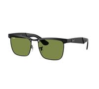 Ray - Ban Unisex Ray - Ban RB3875 WAYFARER DELUXE 006/4E Lunettes de soleil Métal Noir Vert Carré Normale
