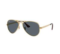 Ray - Ban Unisex Ray - Ban RB3925 AVIATOR MAX 001/R5 Lunettes de soleil Métal Or Bleu Pilote Normale