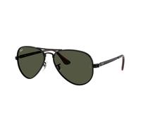 Ray - Ban Unisex Ray - Ban RB3925 AVIATOR MAX 002/31 Lunettes de soleil Métal Noir Vert Pilote Normale