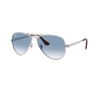 Ray - Ban Unisex Ray - Ban RB3925 AVIATOR MAX 003/3F Lunettes de soleil Métal Argent Bleu Pilote Normale Ombré