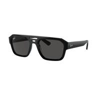 Ray - Ban Unisex Ray - Ban RB4397 CORRIGAN 667787 Lunettes de soleil Acétate Noir Gris Géométrique Normale