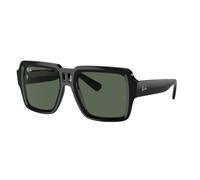 Ray - Ban Unisex Ray - Ban RB4408 MAGELLAN 667771 Lunettes de soleil Injecté Noir Vert Carré Normale