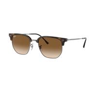 Ray - Ban Unisex Ray - Ban RB4416 NEW CLUBMASTER 710/51 Lunettes de soleil Acétate Tortue Marron Géométrique Normale Ombré