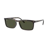 Ray - Ban Unisex Ray - Ban RB4435 902/31 Lunettes de soleil Acétate Tortue Vert Carré Normale