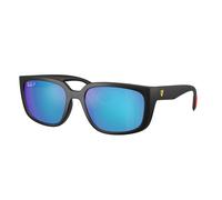 Ray - Ban Unisex Ray - Ban RB4443M F602A1 Lunettes de soleil Jeter un coup d'œil Noir Carré Polarisé