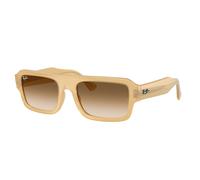 Ray - Ban Unisex Ray - Ban RB4454 FLACKO 680651 Lunettes de soleil Acétate Marron Marron Carré Normale Ombré